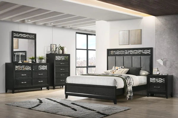 Obsidian 4 Piece Panel Bedroom Set | Bedroom Sets