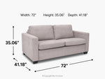 702847692:Oliver Full Sleeper Loveseat, 