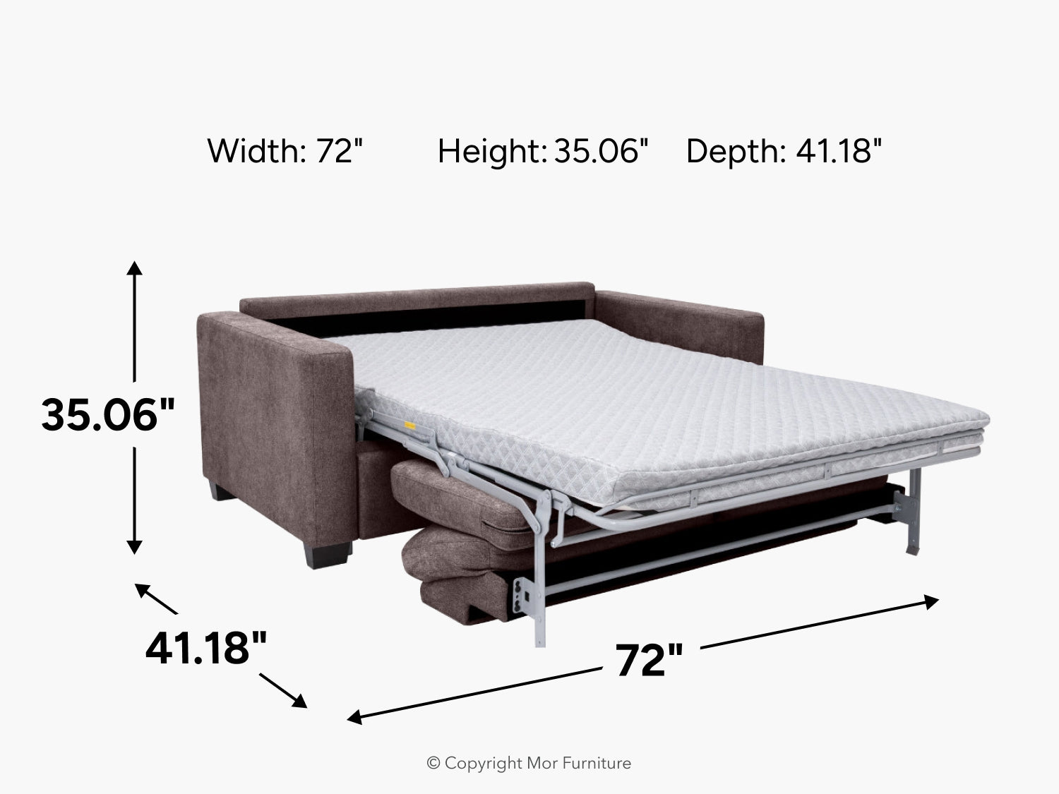 722491092:Oliver Full Sleeper Loveseat, 