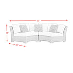 656831373:Ollie Outdoor Loveseat, 