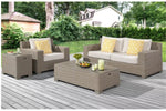 OLLIE0010:Ollie Outdoor 4 Piece Sectiona, 