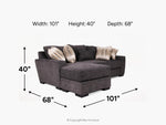 494950939:Oracle Reversible Sofa Chaise, 