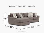 ORACLE040:Oracle Sofa Chaise, 