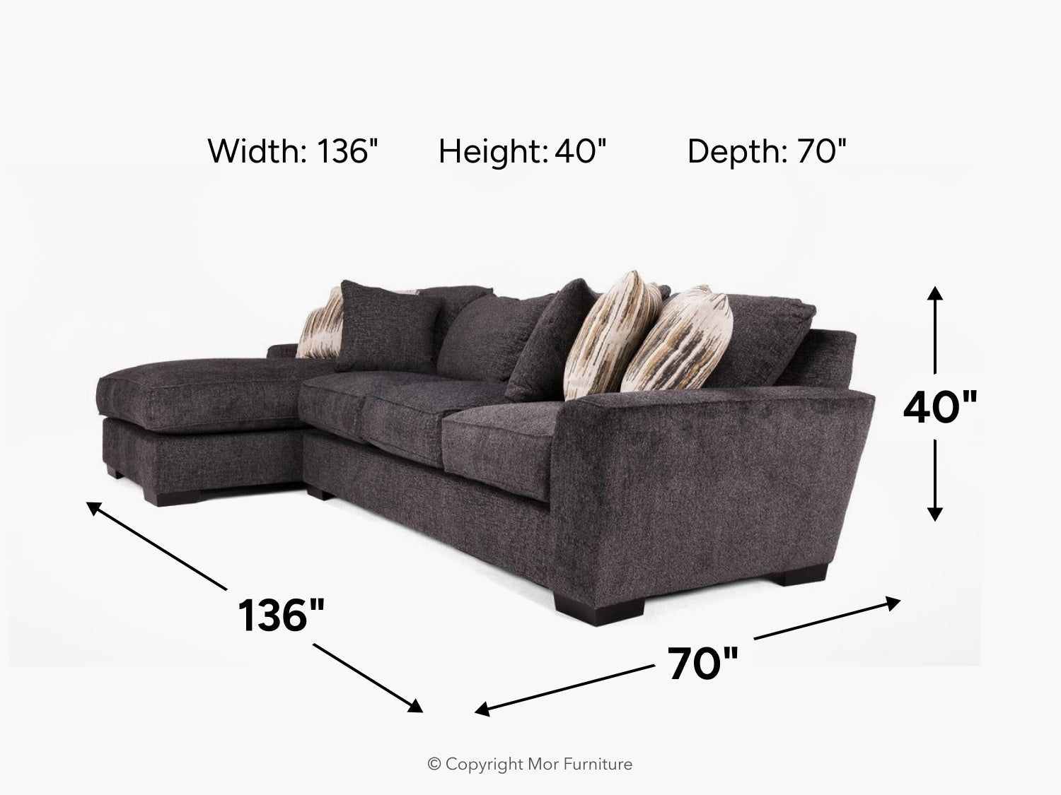 ORACLE200:Oracle Sofa Chaise, 