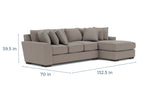 ORACLE053:Oracle Sofa Chaise, 
