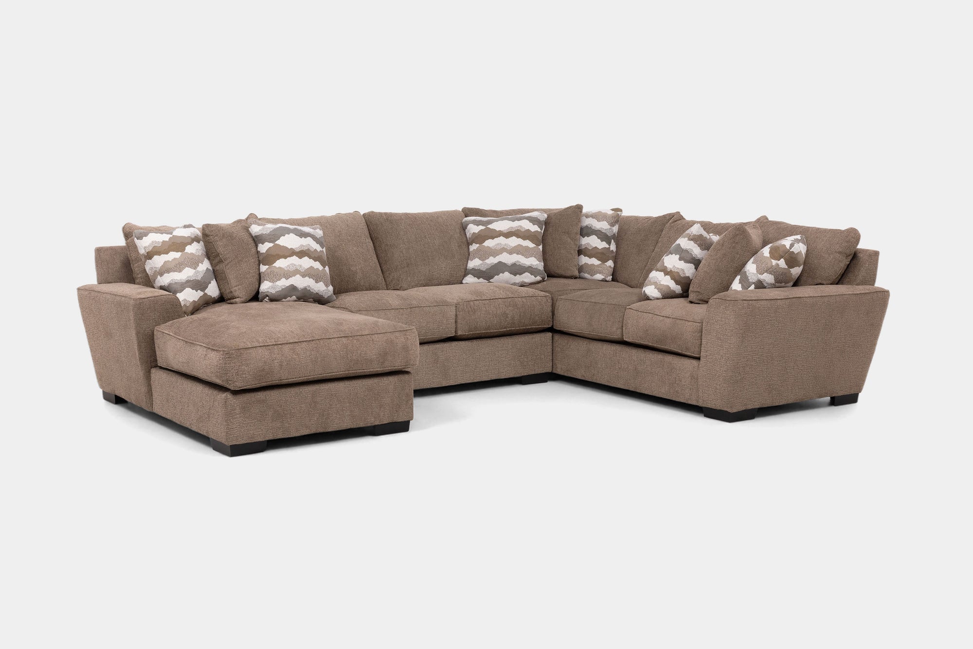 ORACLE305:Oracle Tux Loveseat Chaise Sectional, Angled
