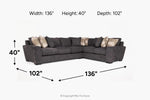ORACLE203:Oracle Tux Sofa Sectional, 