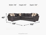 ORACLE204:Oracle Tux Sofa Sectional, 