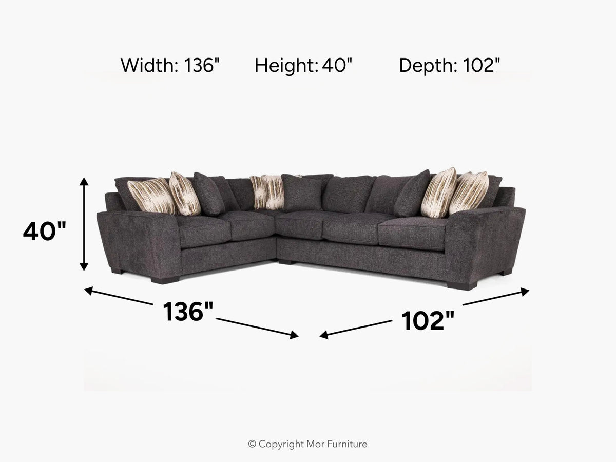 ORACLE204:Oracle Tux Sofa Sectional, 