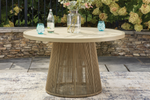 ORCHARD00:Orchard Beach Outdoor Round Dining Table & 4 Chairs, Styled