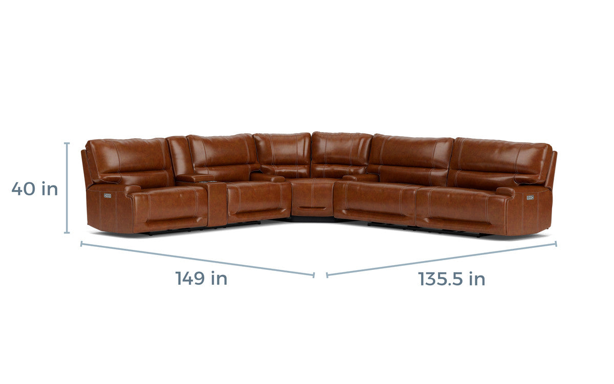 672670425:Oslo 3 Piece 3 Power Sectional, 