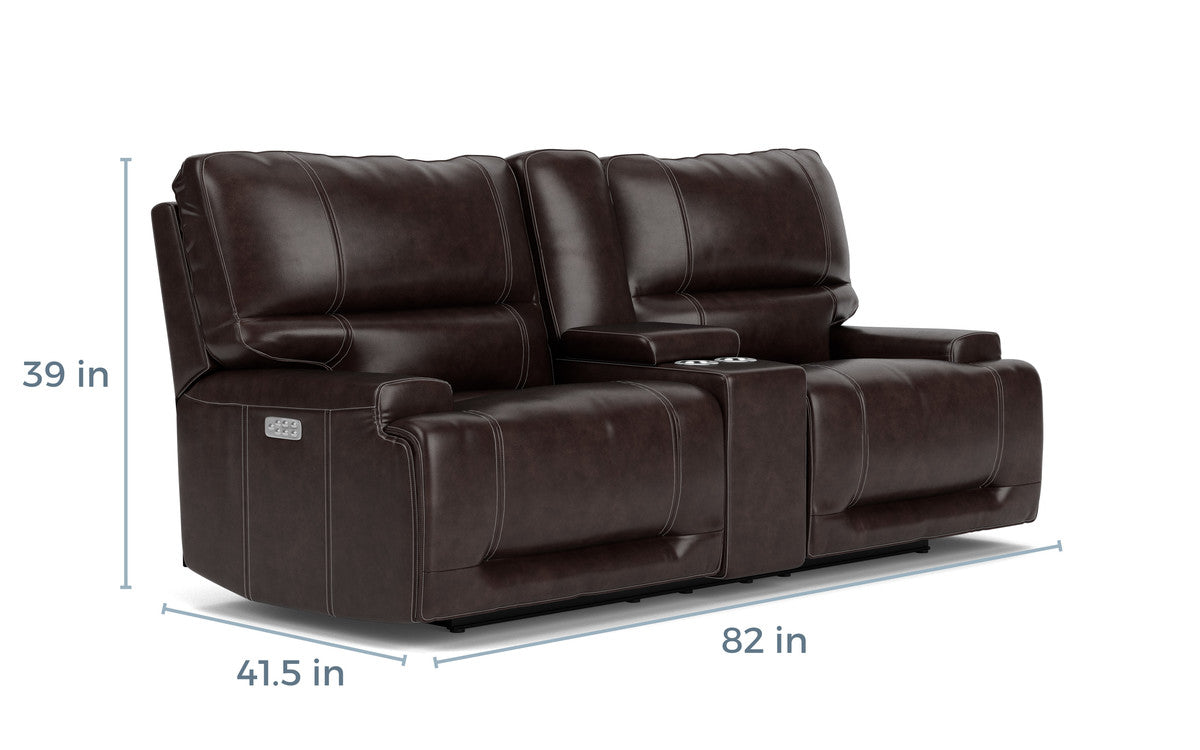 013066314:Oslo 3 Power Console Loveseat, 