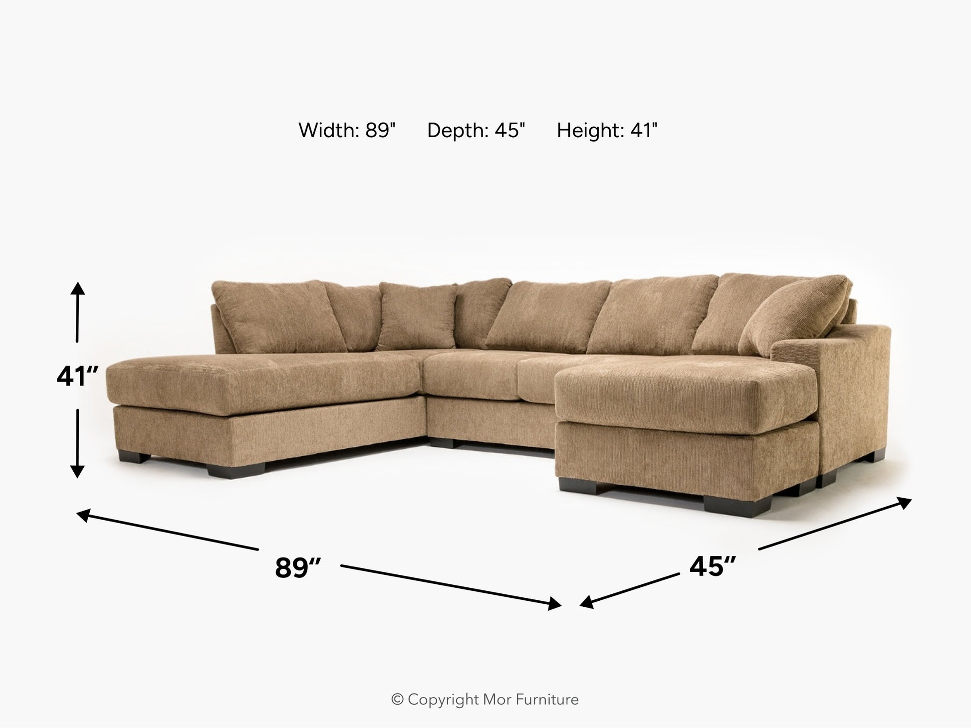PAIGE0000:Paige Dual Chaise Sectional, 