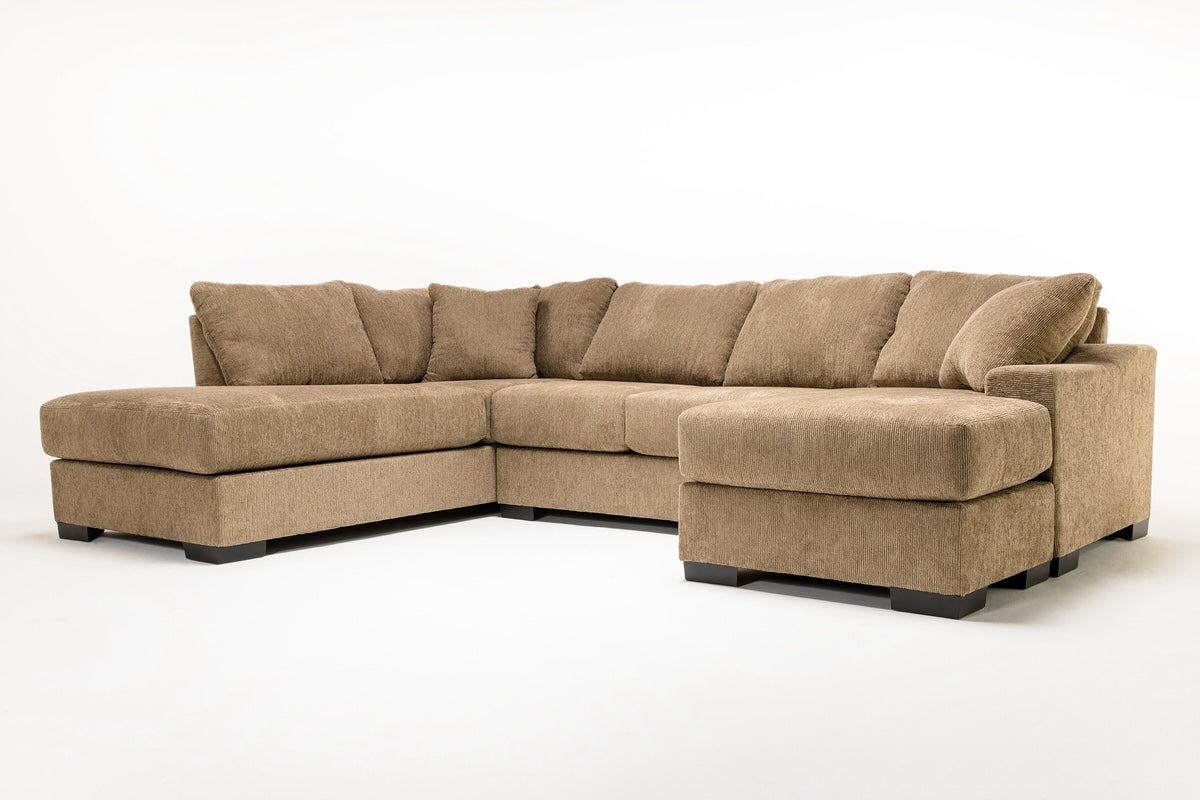 PAIGE0000:Paul Dual Chaise Sectional in Sherry Bark3