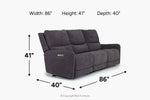 PALENCI50:Palencia 3 Power Sofa, 