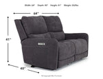 PALENCI60:Palencia 3 Power Loveseat, Angle