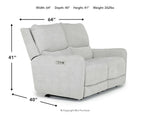 PALENCIA2:Palencia 3 Power Loveseat, Angle