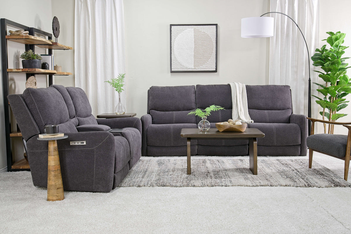 PALENCI66:Palencia 3 Power Sofa & Consol, Styled