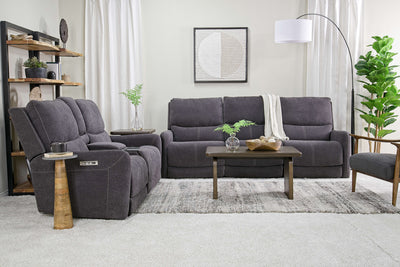 PALENCI66:Palencia 3 Power Sofa & Consol, Styled