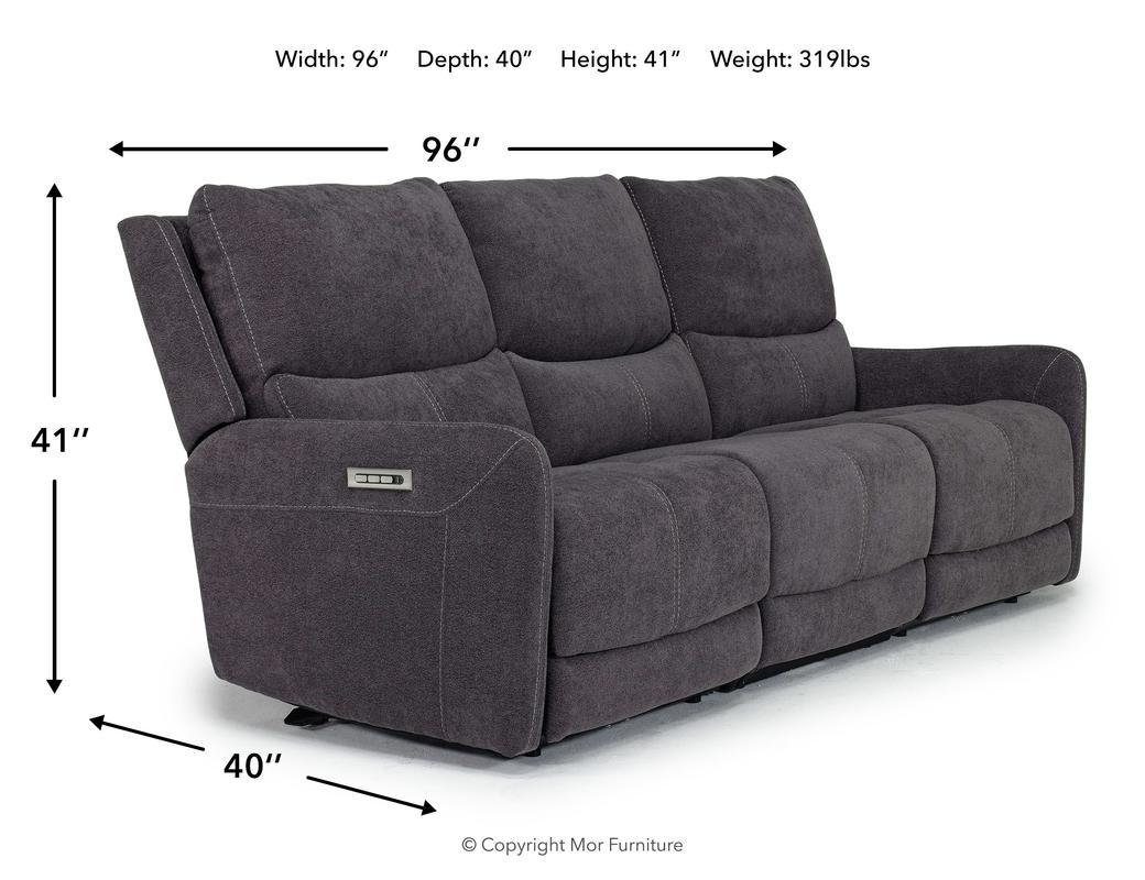 PALENCI50:Palencia 3 Power Sofa, Angle