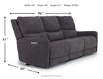 PALENCI50:Palencia 3 Power Sofa, Angle