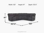 PALENCI56:Palencia 6 Piece 3 Power Sectional, 