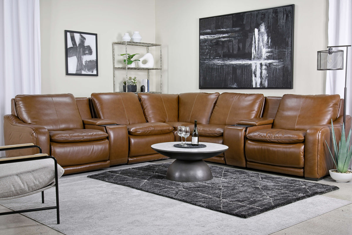 PARADISEL:Paradise Ls 7 Piece Sectional, Styled
