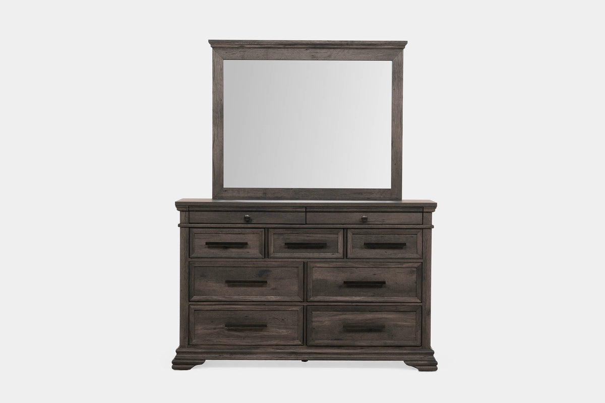 PARKRID03:Park Ridge Panel Bed & Dresser & Mirror & Nightstand, 