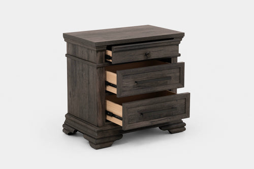 125483303:Park Ridge 3 Drawer Nightstand, Open