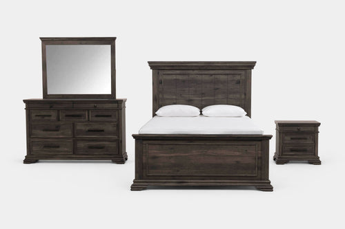 PARKRID03:Park Ridge Panel Bed & Dresser & Mirror & Nightstand, Front