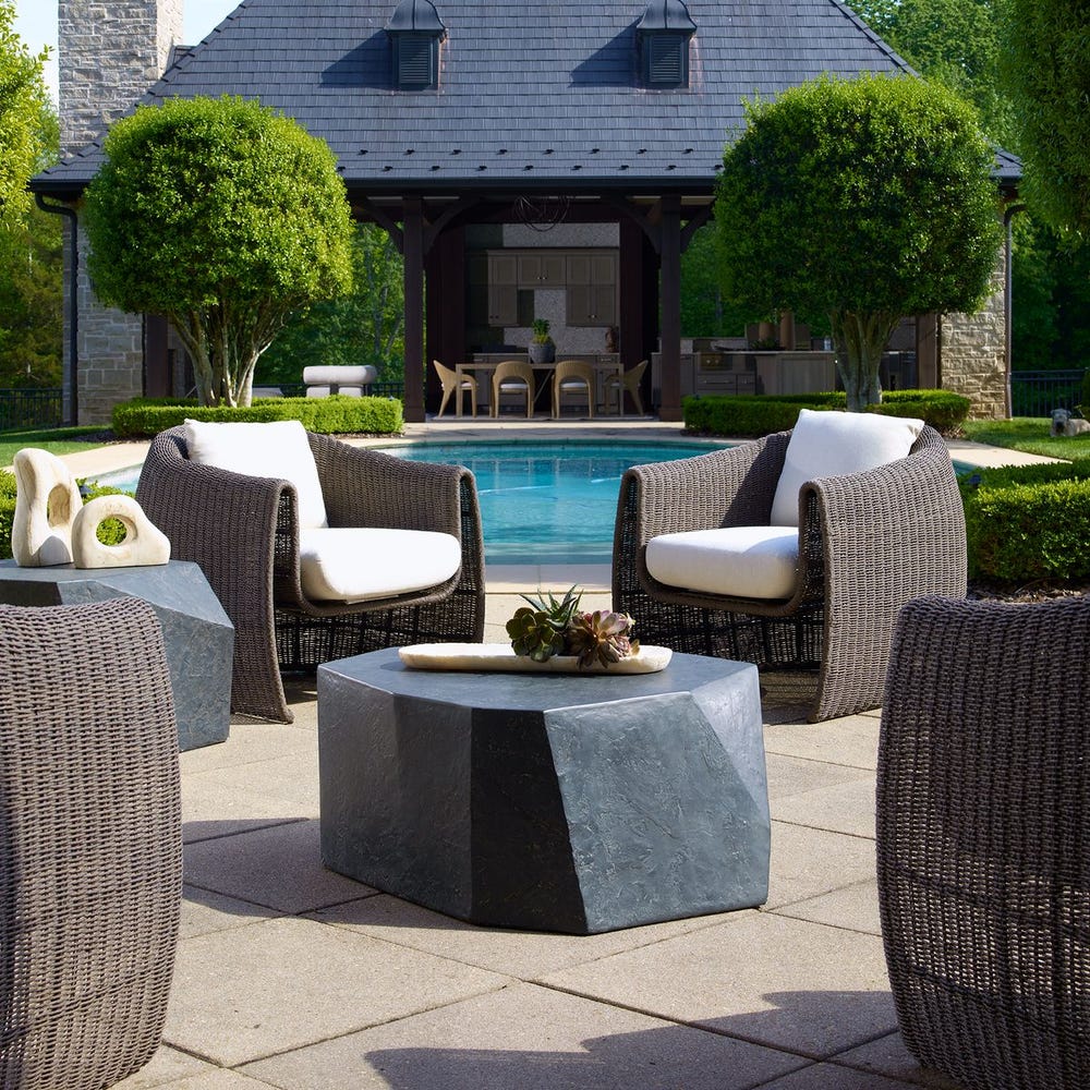 375448568:Parra Outdoor Cocktail Table, Styled