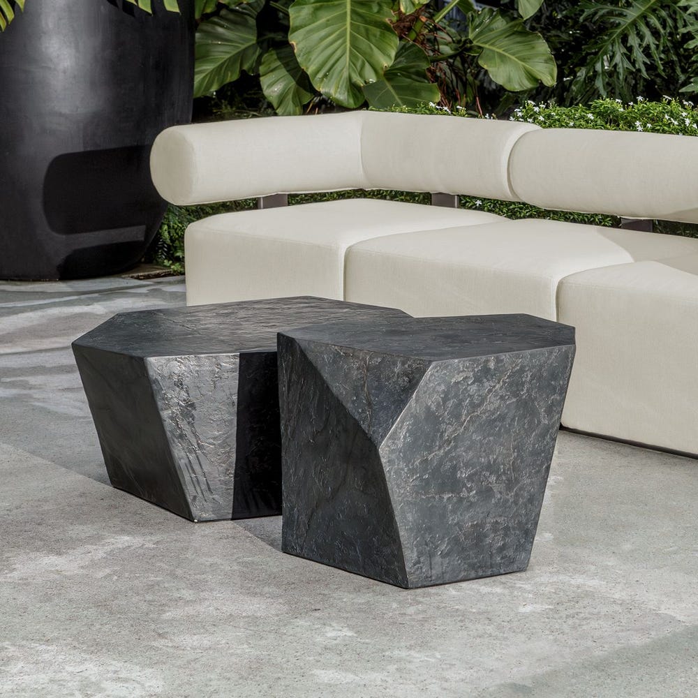 703100510:Parra Outdoor End Table, StyledSide