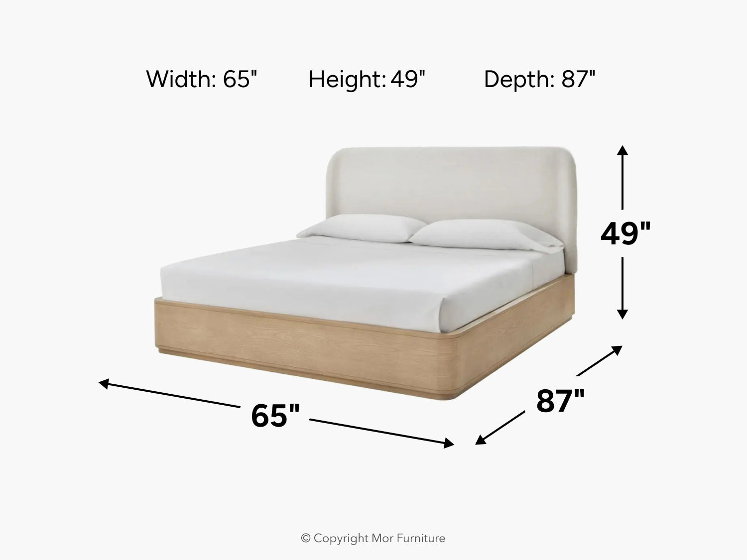 PENNY0001:Penny Platform Bed, 