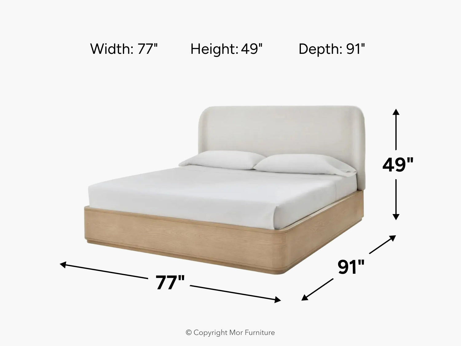 PENNY0004:Penny Platform Bed, 