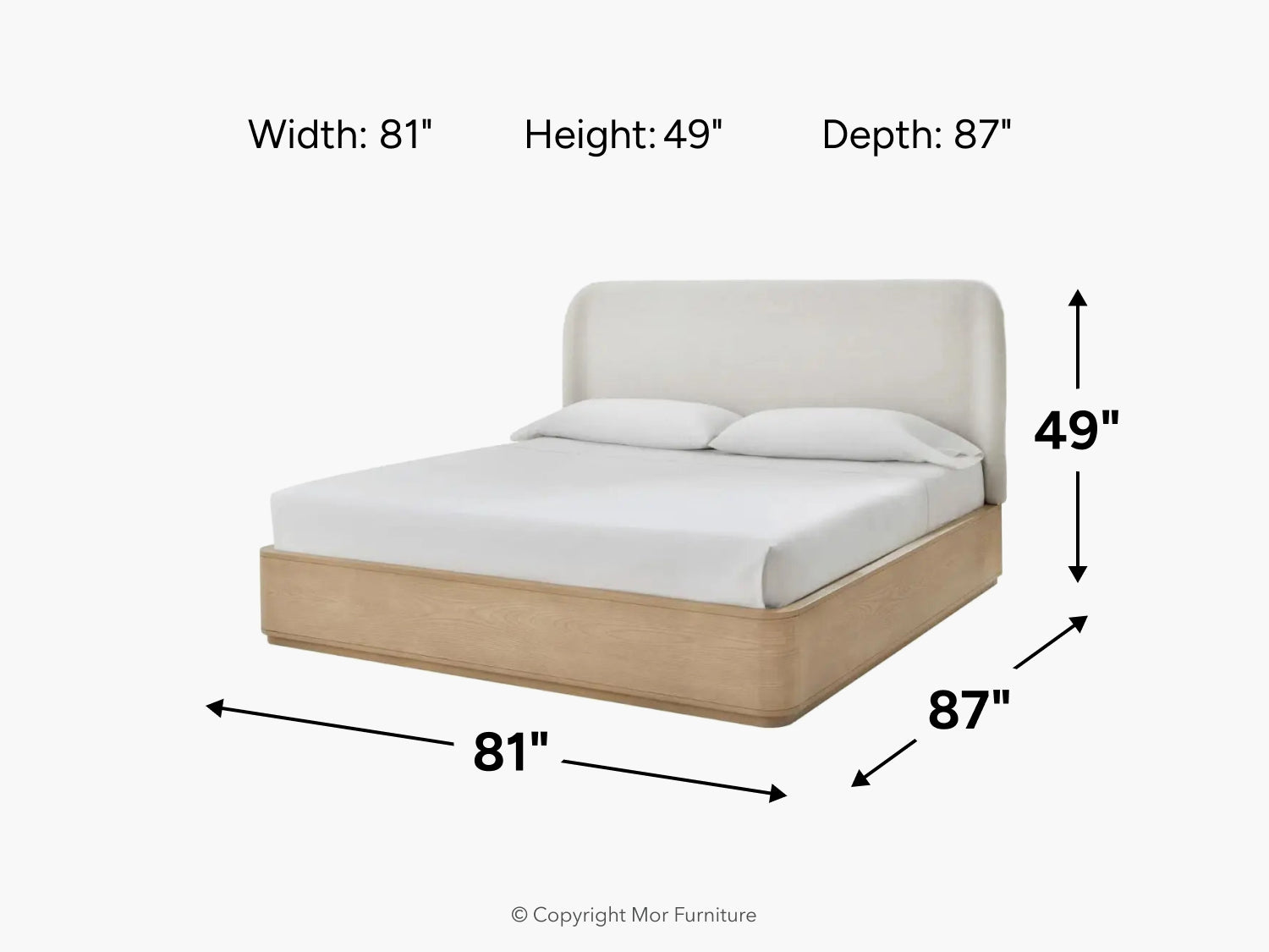 PENNY0007:Penny Platform Bed, 