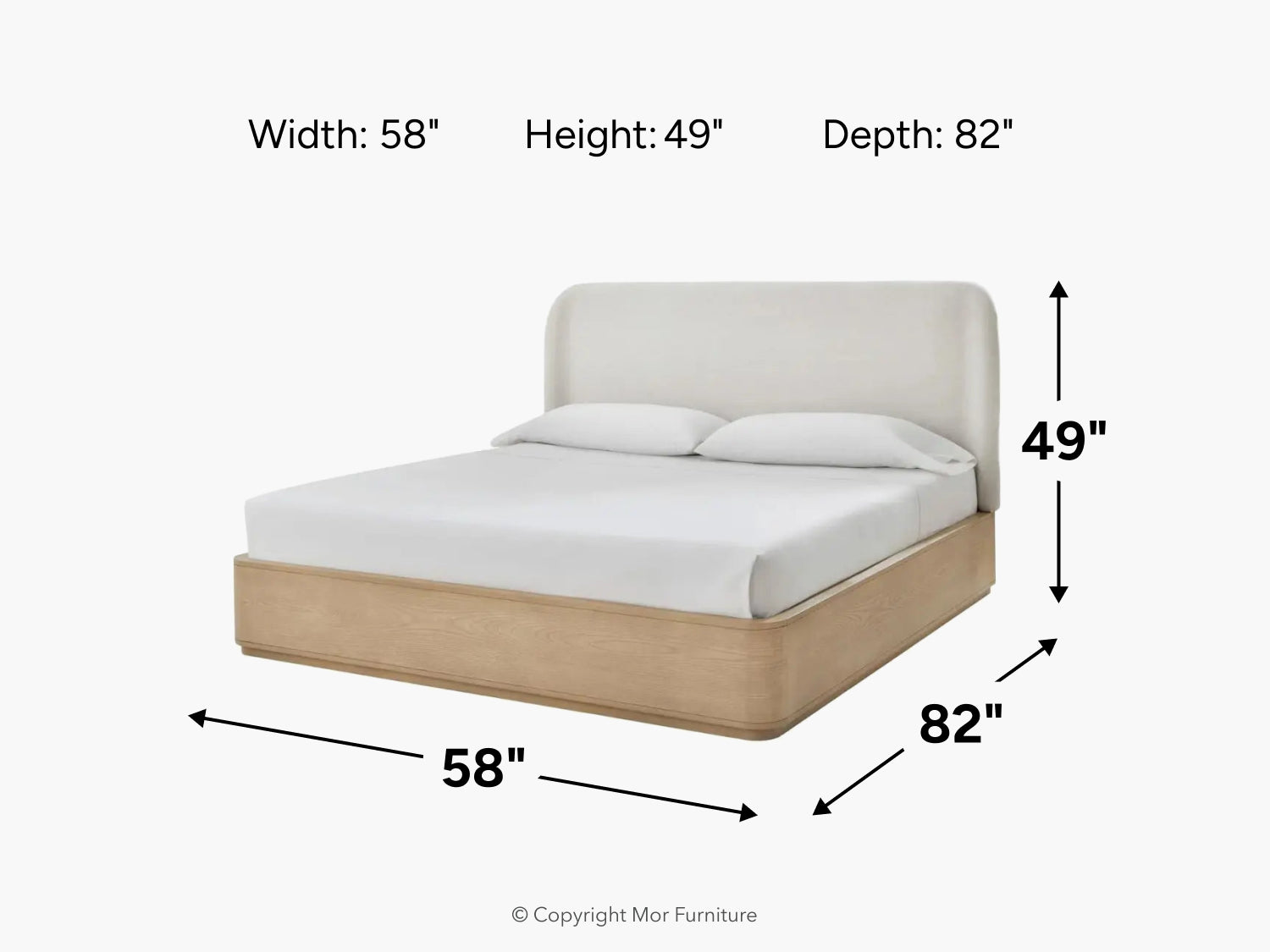 PENNY0010:Penny Platform Bed, 