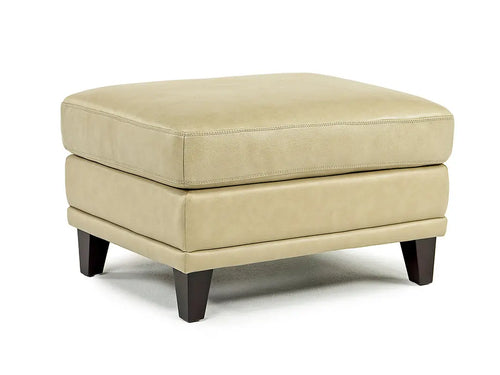 269700762:Peoria Ottoman in Sand Leather, Image 1