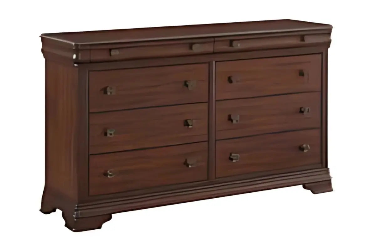 PHILLIPE7:Phillipe Sleigh Bed & Dresser , 
