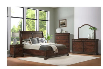 PHILLIPE5:Phillipe Sleigh Bed & Dresser , 