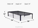 501186048:Platform Bed Frame, 