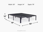 646215121:Platform Bed Frame, 