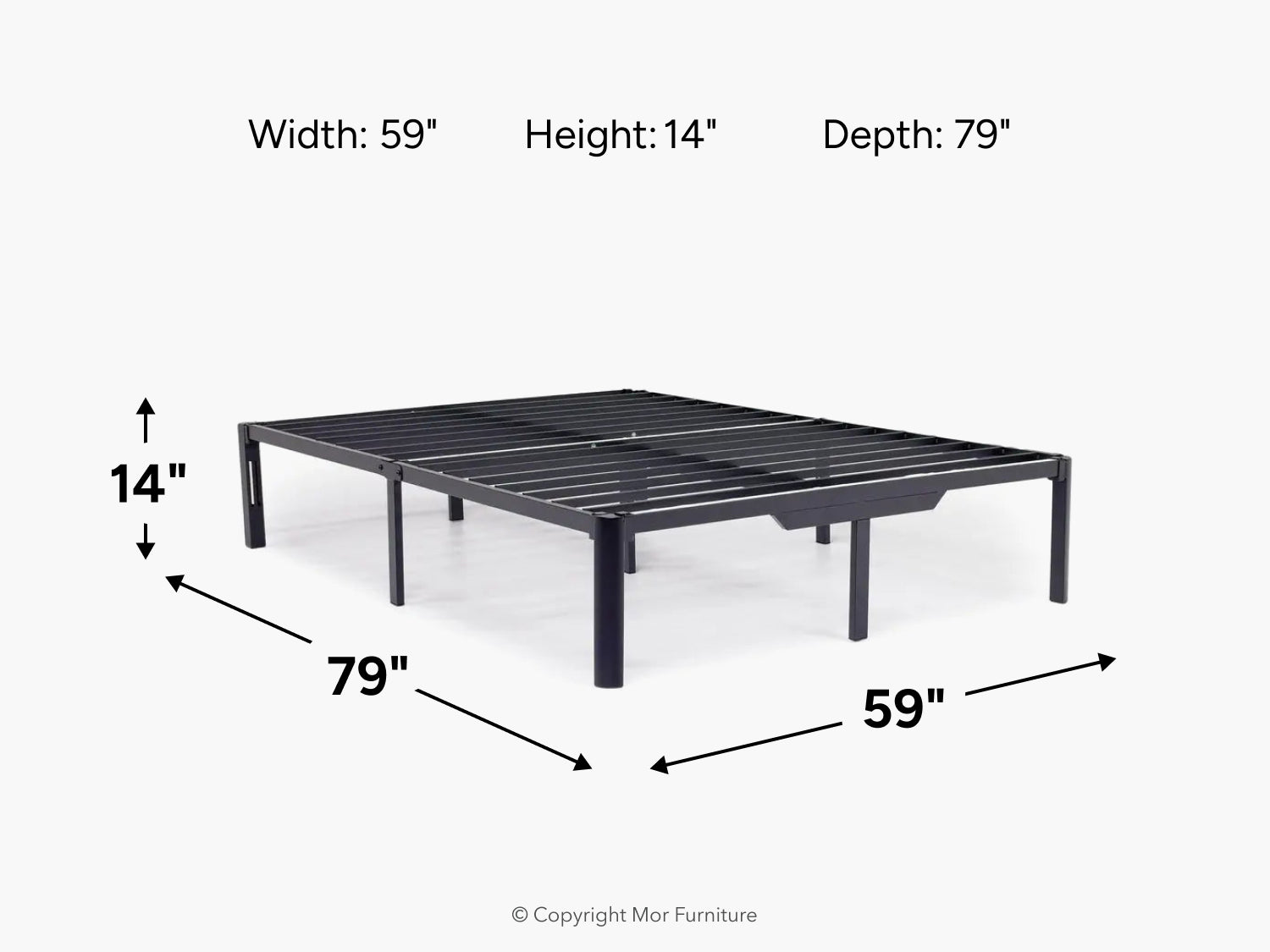 646215121:Platform Bed Frame, 