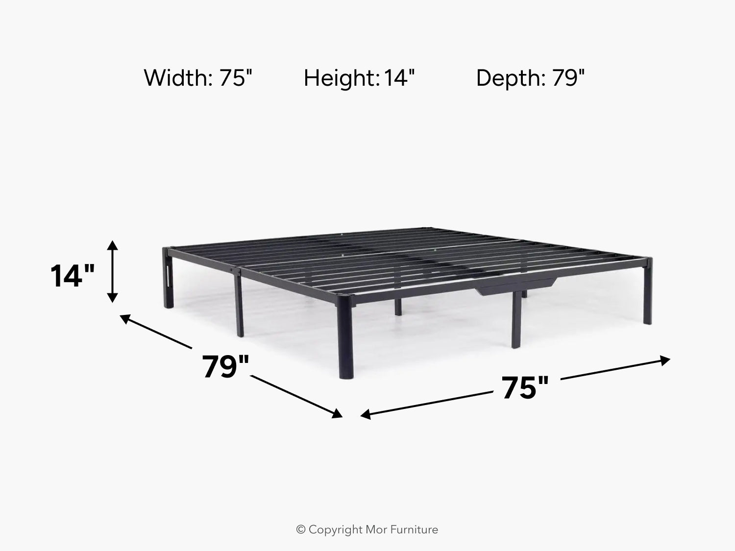 727443417:Platform Bed Frame, 