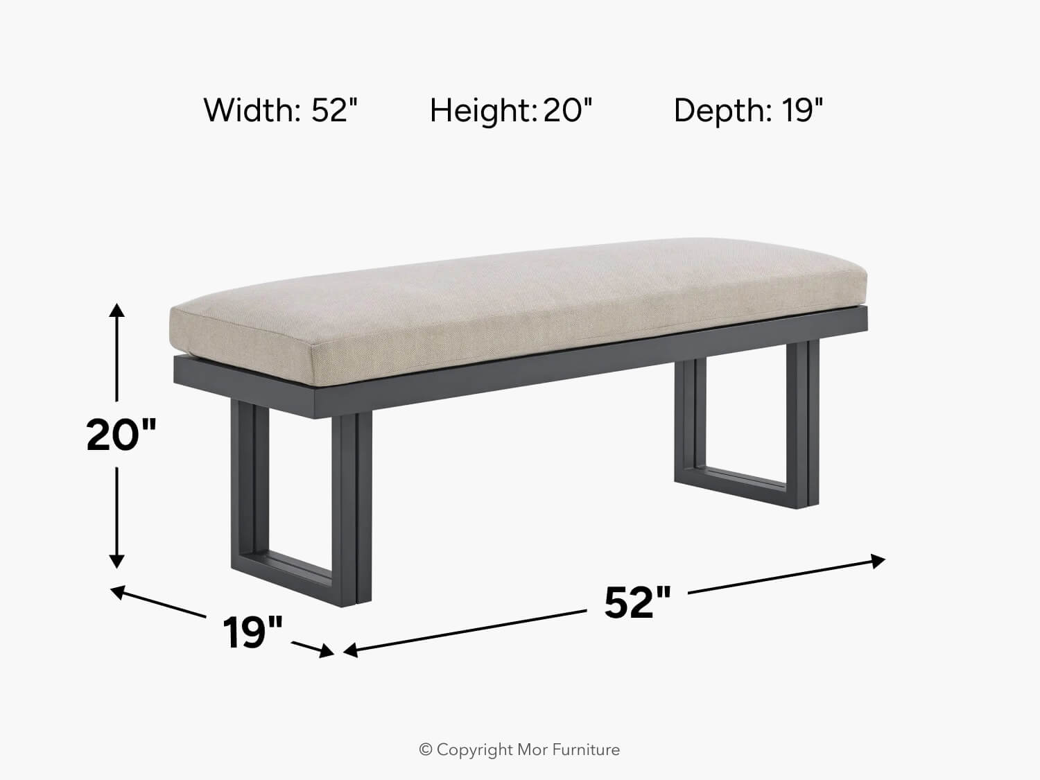 376454851:Playa Outdoor Bench, 