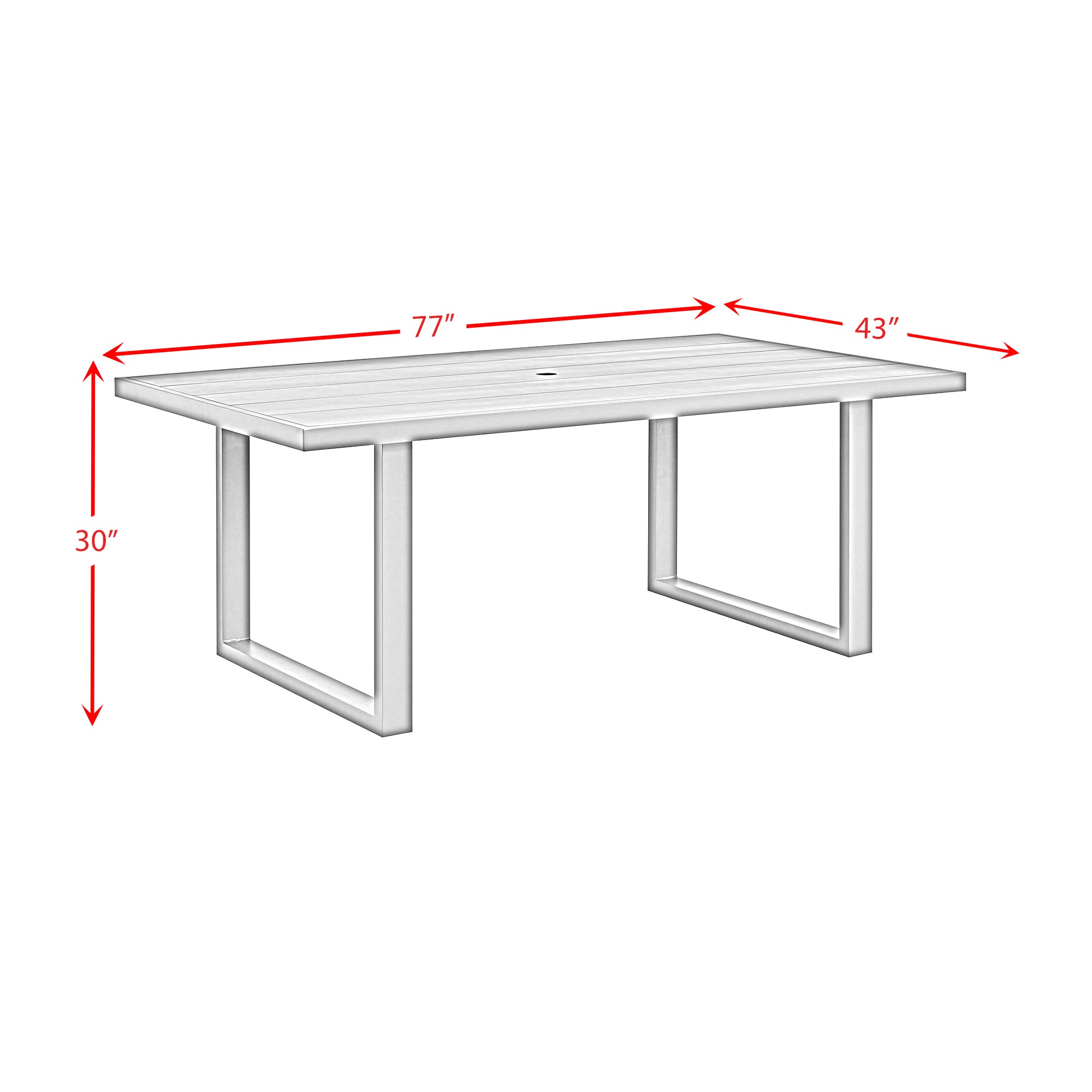 370127512:Playa Outdoor Dining Table, 