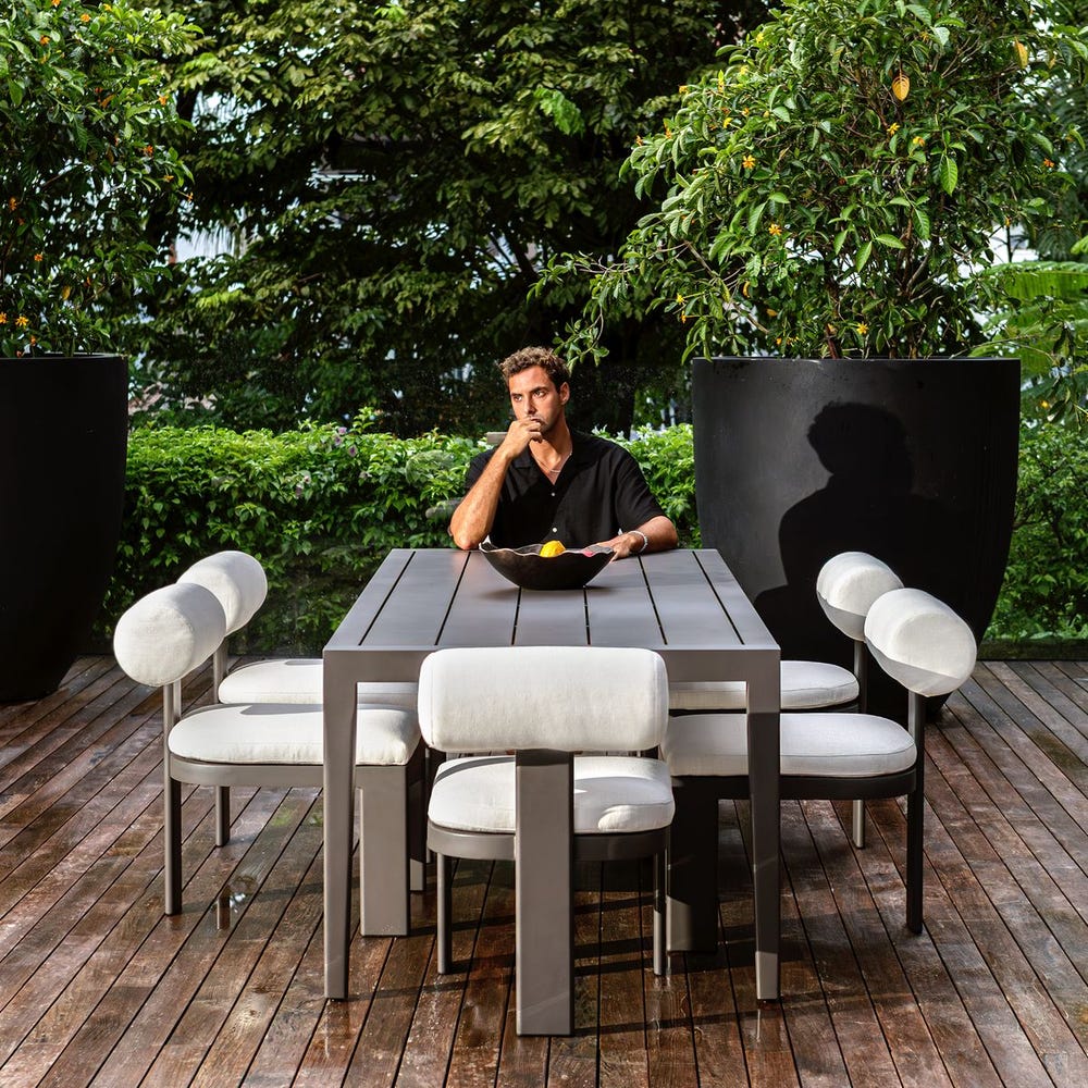 531392930:Polanco Outdoor Dining Table, Styled