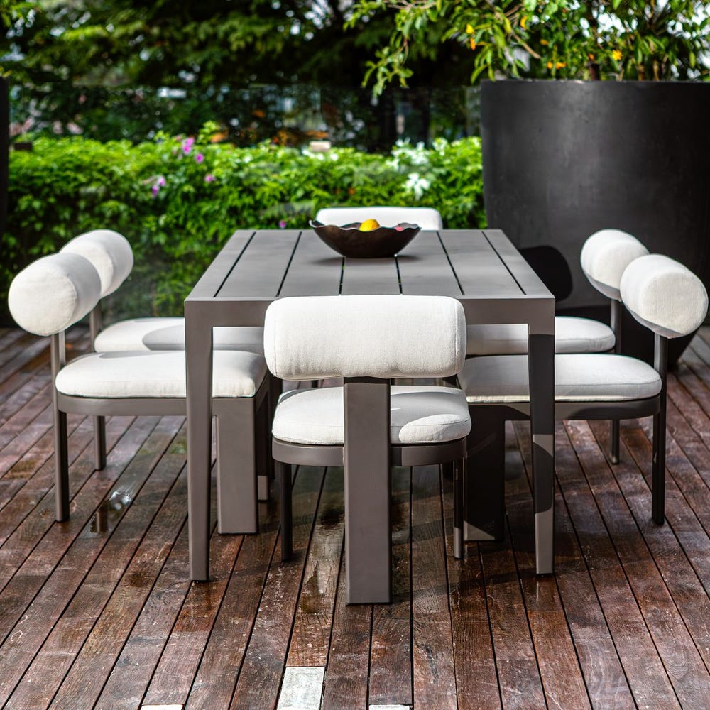 531392930:Polanco Outdoor Dining Table, Styled