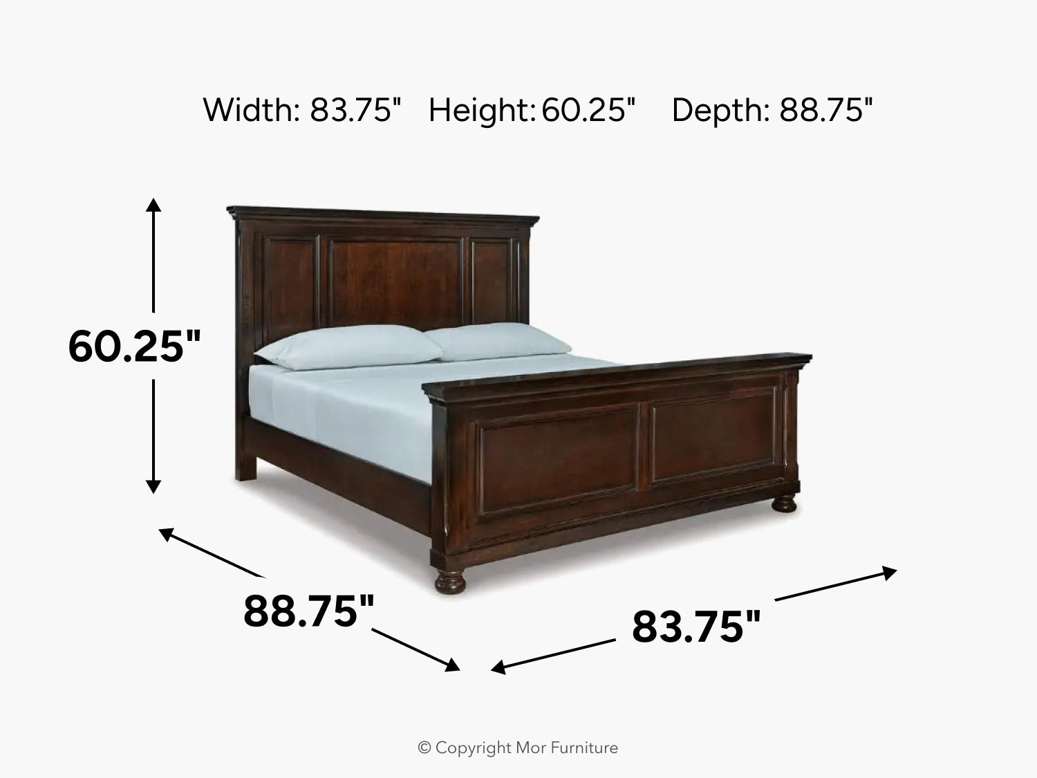 PORTER007:Porter Panel Bed, 