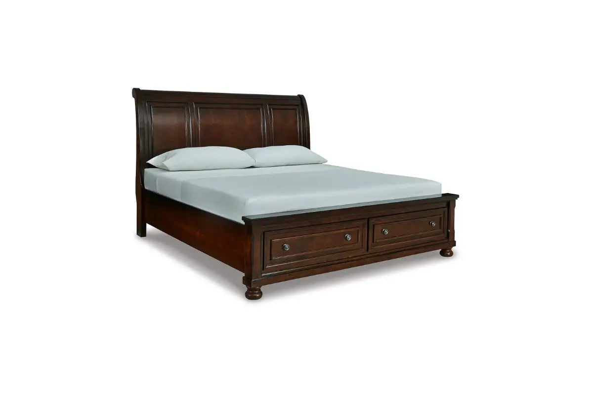 PORTER024:Porter Storage Bed & Dresser &, Angle