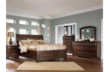 PORTER018:Porter Storage Bed & Dresser &, Styled